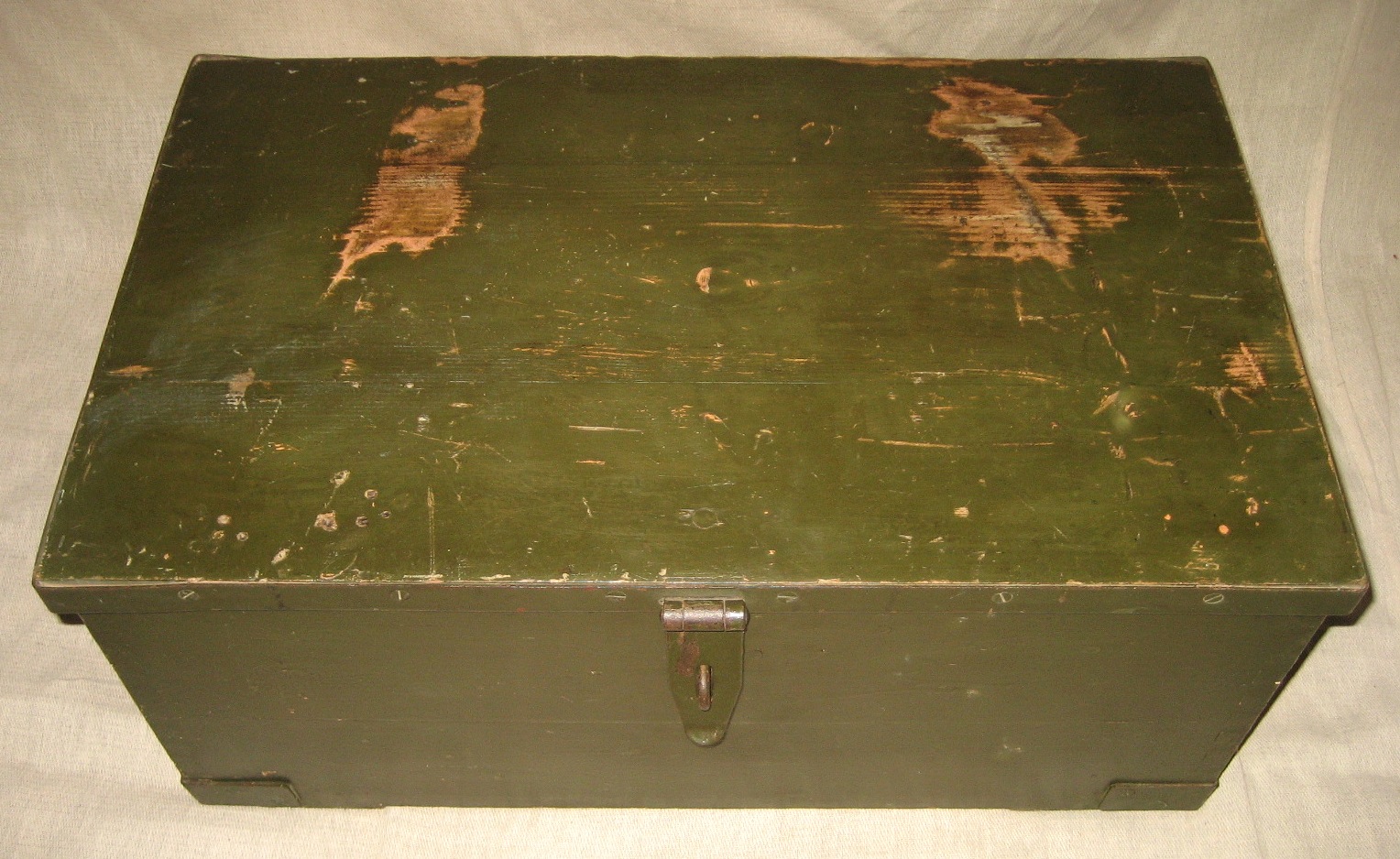 Green Military Trunk Artistic Industrial