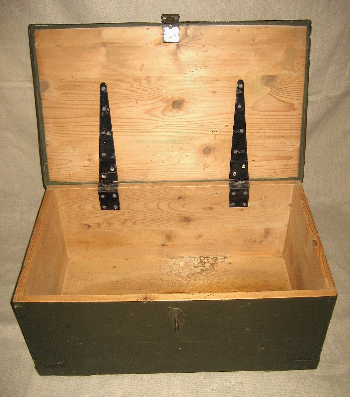 Green Military Trunk Artistic Industrial