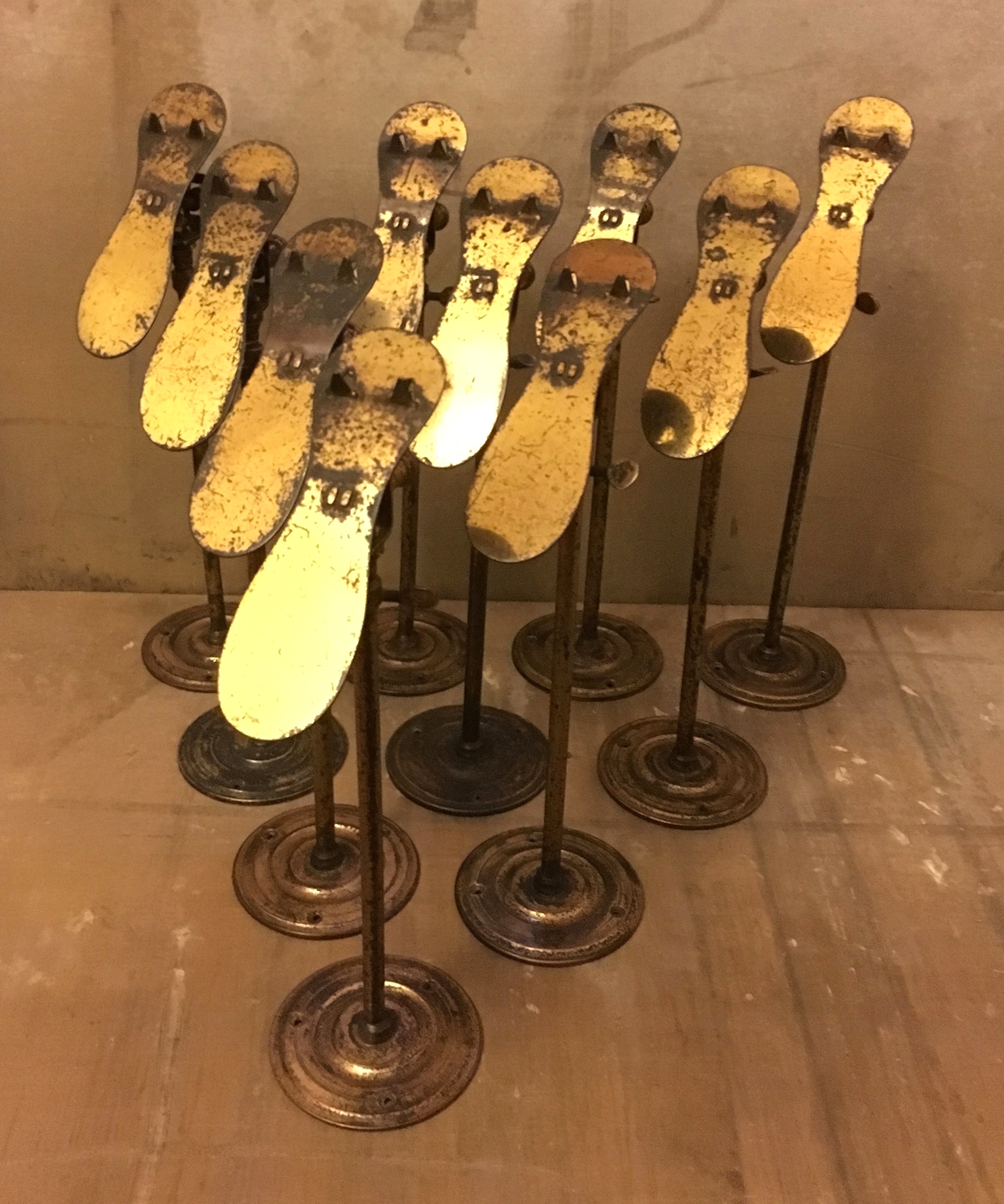 Brass Shoe Display Stands Artistic Industrial Part 1