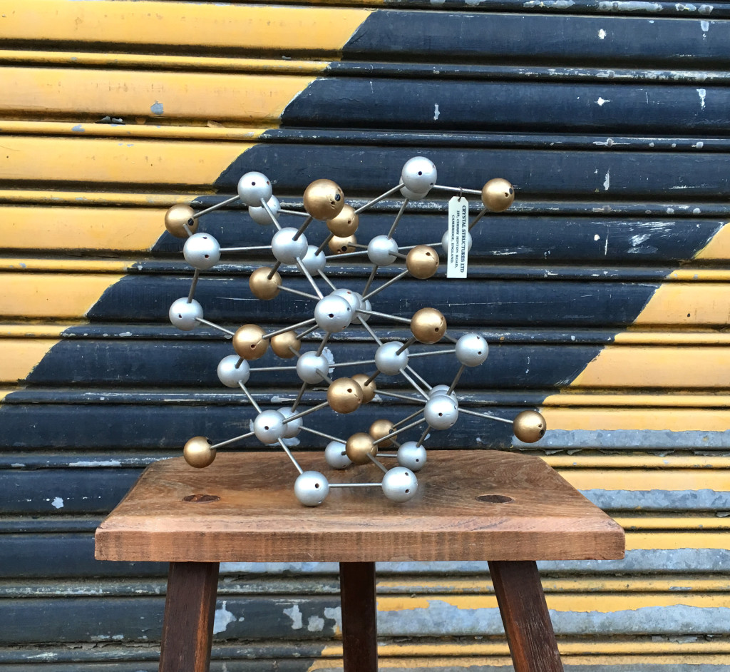 Silver Model Science Gold & Silver Molecular Atom Model - Artistic Industrial